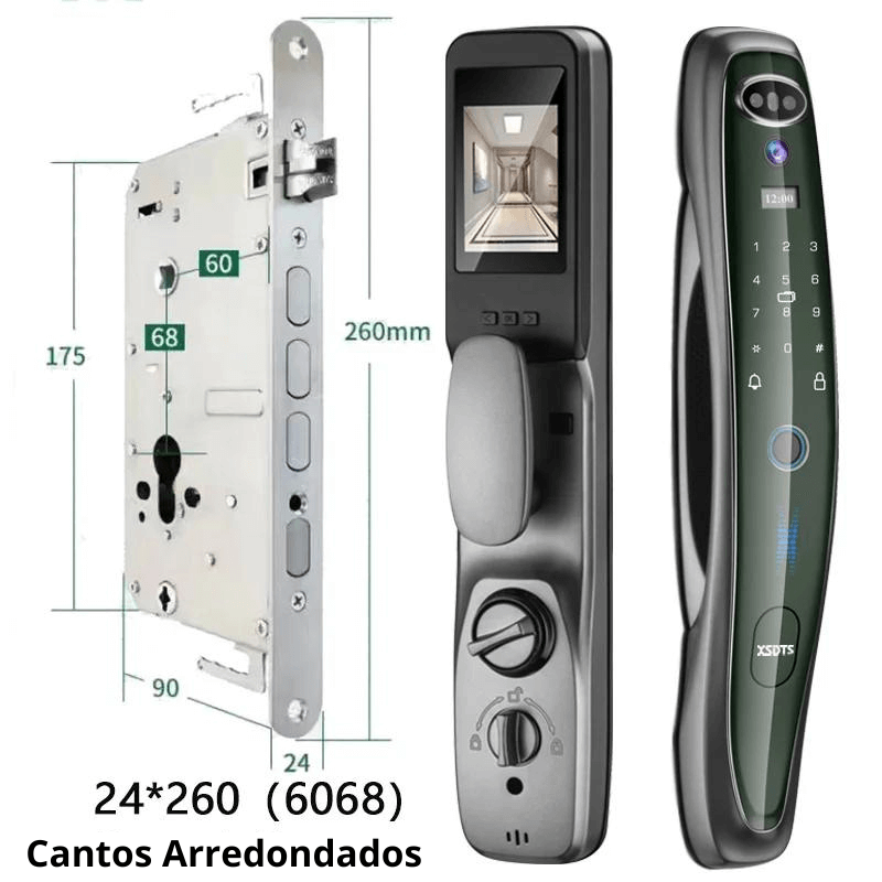 Fechadura Eletronica Inteligente Com Reconhecimento Facial 3D Tuya Smart Biométrica