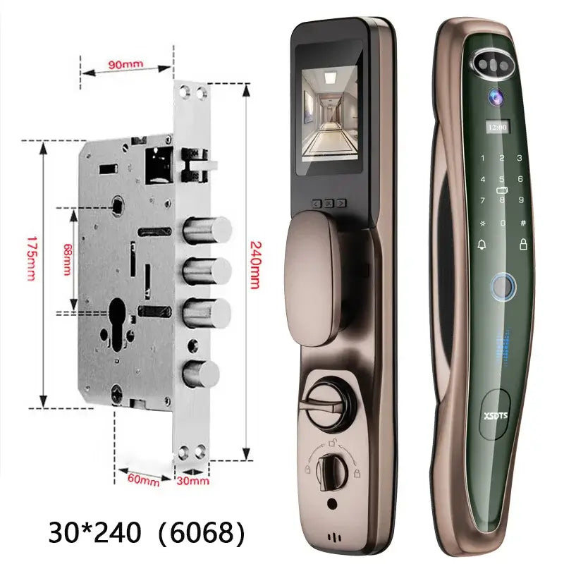 Fechadura Eletronica Inteligente Com Reconhecimento Facial 3D Tuya Smart Biométrica