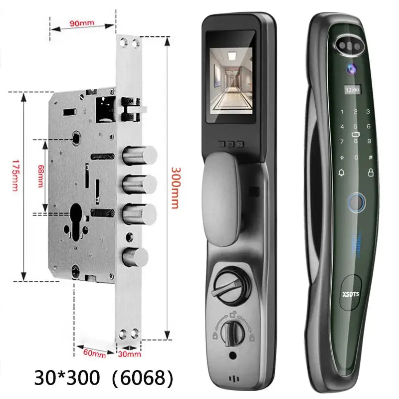 Fechadura Eletronica Inteligente Com Reconhecimento Facial 3D Tuya Smart Biométrica