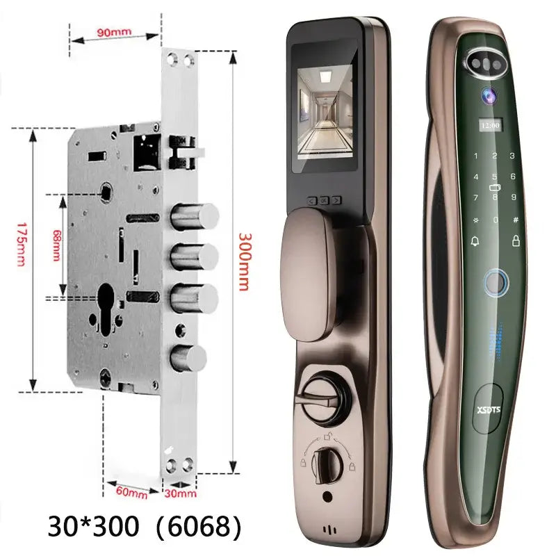 Fechadura Eletronica Inteligente Com Reconhecimento Facial 3D Tuya Smart Biométrica