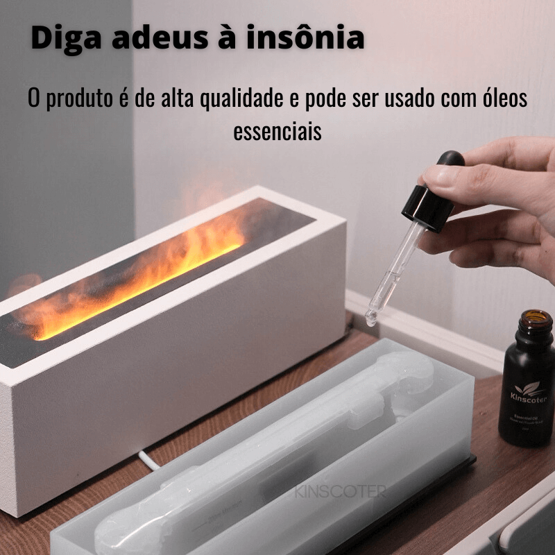 Umidificador de Ambiente com Luz e Aroma Difusor