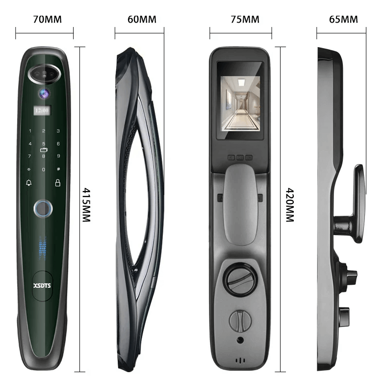 Fechadura Eletronica Inteligente Com Reconhecimento Facial 3D Tuya Smart Biométrica