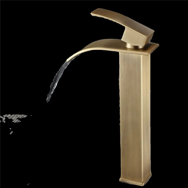 Torneira Para Banheiro / Lavabo Monocomando Ouro Antigo Quente e Fria