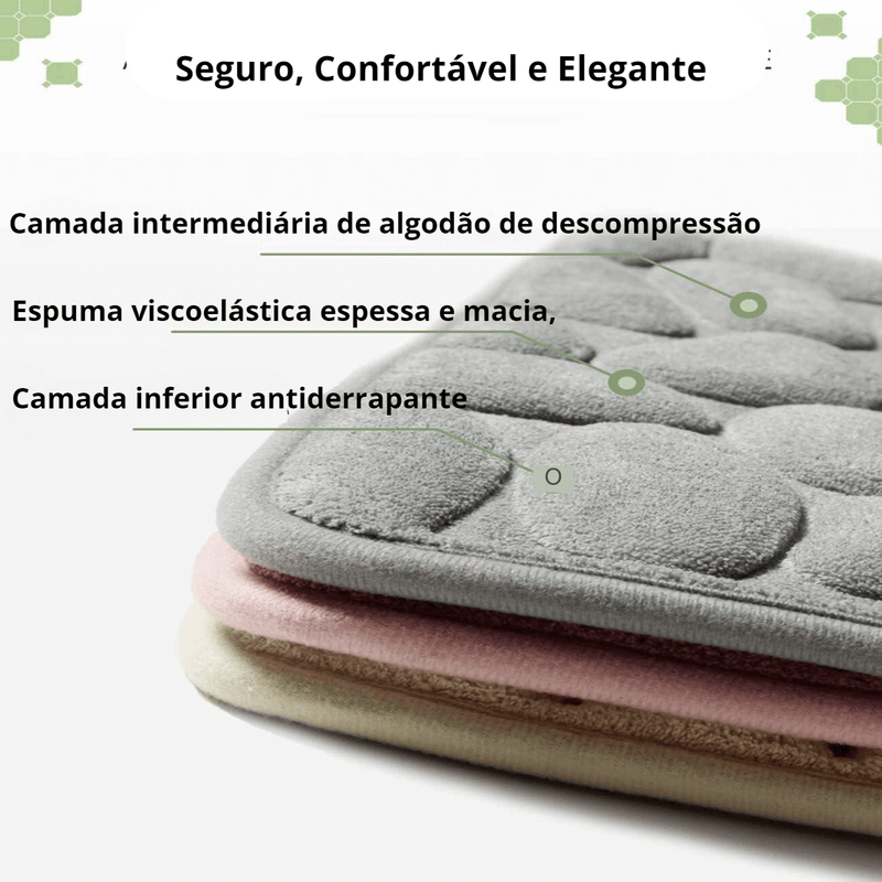 Tapetes Para Banheiro Soft Clean Antiderrapante