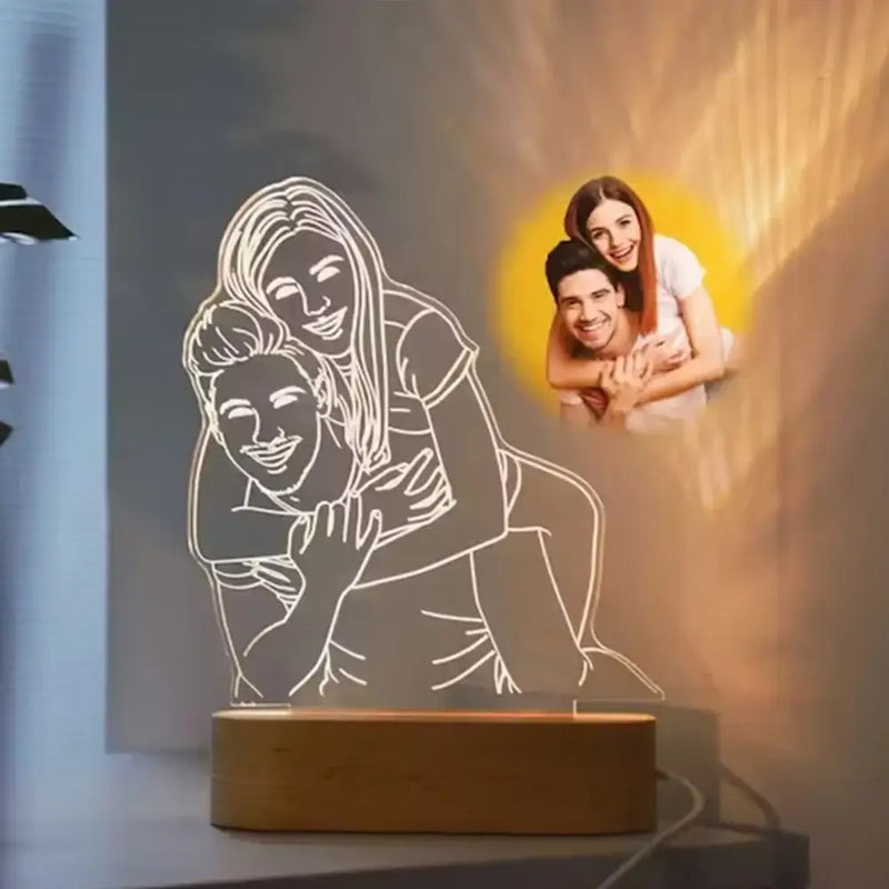 Luminária Personalizada com Foto 3D LED