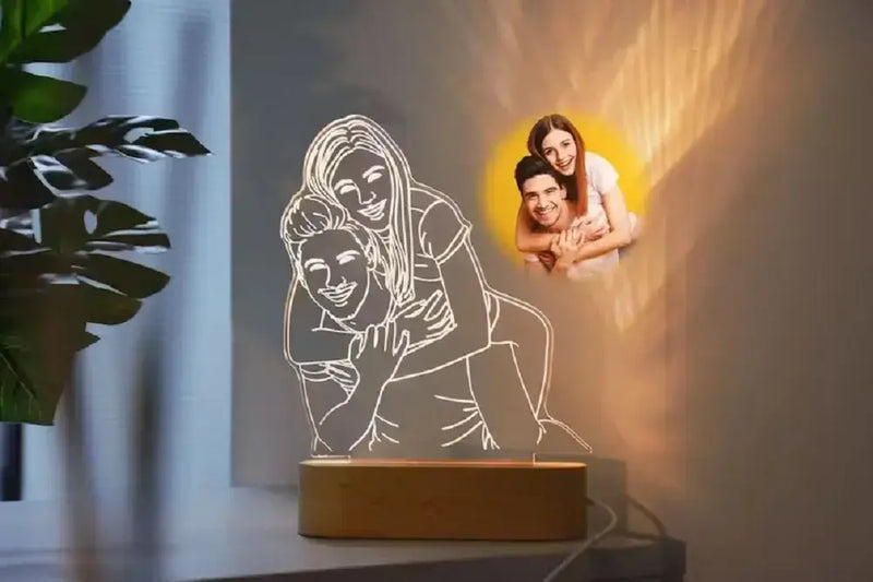 Luminária Personalizada com Foto 3D LED