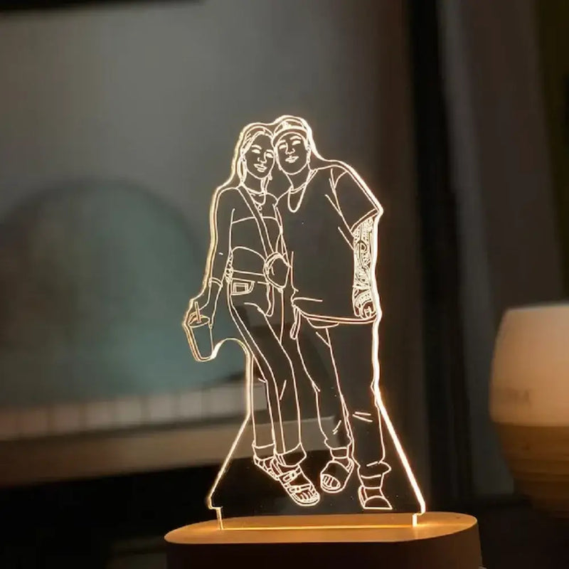 Luminária Personalizada com Foto 3D LED